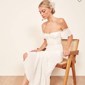 Reformation white Butterfly dress